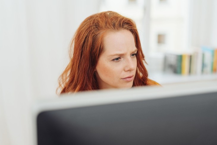 Looking At A Computer Screen