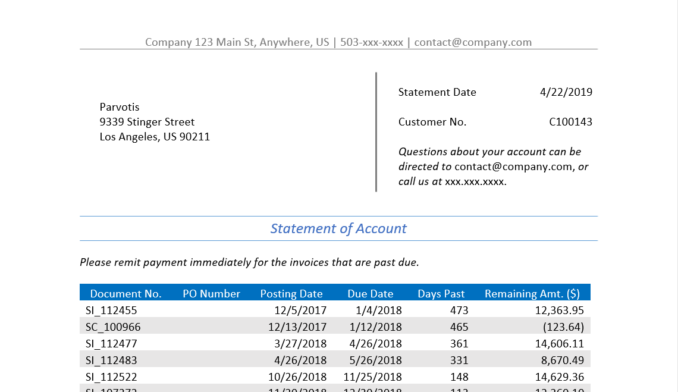 Nb111 Jet Reports Statement Of Account In Word